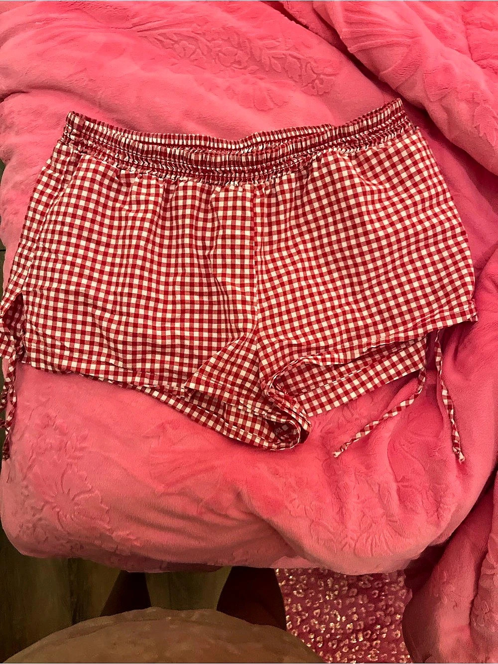 Wild Fable Gingham High Waist Shorts in Red & White Size Medium